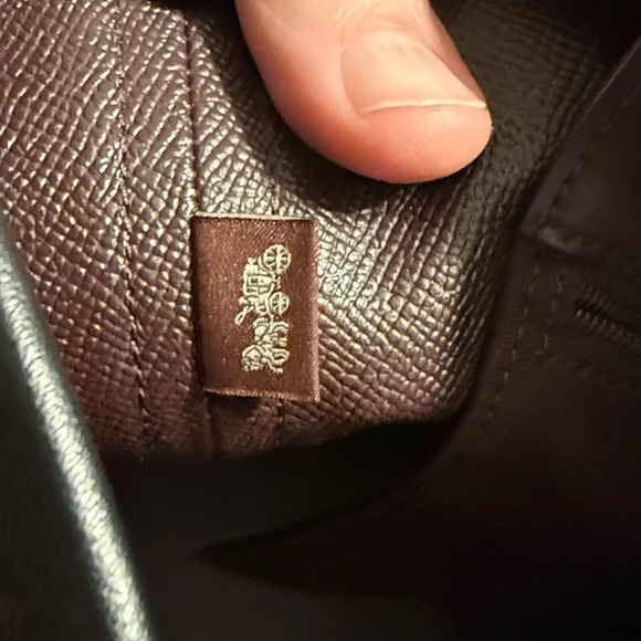 Coach Dark Brown Signature Shoulder Bag - Picture 6 of 8